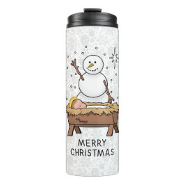 God jul Nativitet Baby Jesus Snögubbe