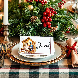 God jul Nativitet Placeringskort