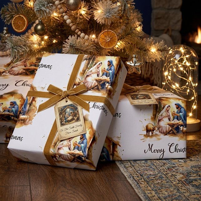God jul Nativitet Presentpapper (Skapare uppladdad)