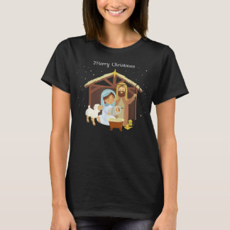 God jul & Nativitet Scene Christian Faith H T Shirt