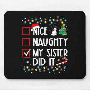 God jul Naughn Sister gjorde det Julafton-familjen Musmatta