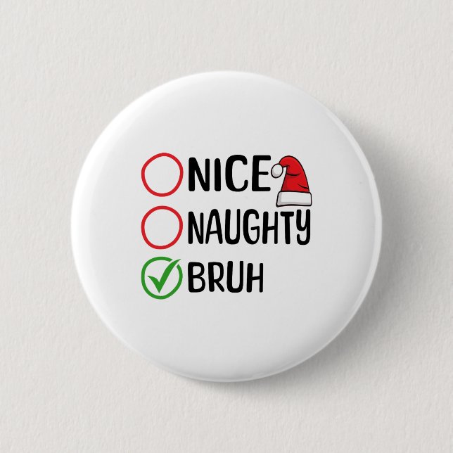 God jul, Naughty Bruh Julafton List SA Knapp (Framsida)