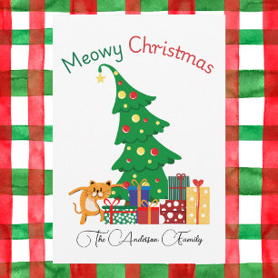 God jul, Naughty Cat, Funny, Humor Julkort