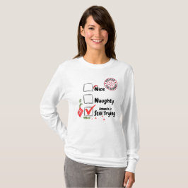 God jul - Naughty fortfarande T-Shirt