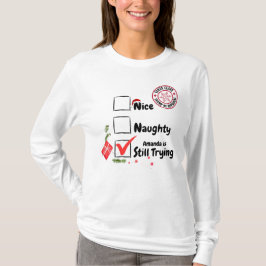 God jul - Naughty fortfarande T-Shirt