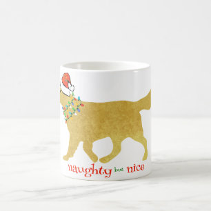 God jul, Naughty, Nice Helgdag Kaffemugg