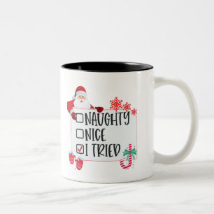 God jul, Naughty Nice... Två-Tonad Mugg