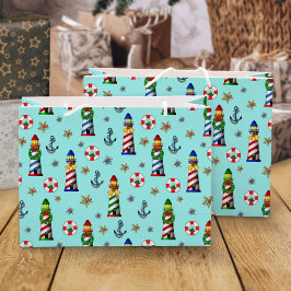 God Jul Nautical Lighthouses