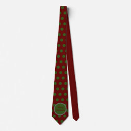 God jul Neck Tie (Grönten Maroon & Hunter) Slips