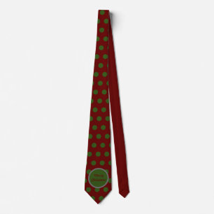 God jul Neck Tie (Grönten Maroon & Hunter) Slips