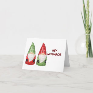 **GOD JUL NEIGHBOR** GNOME HUMOR-KORT KORT