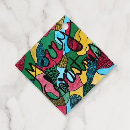 GOD JUL NEUROGRAFISK OCH SVART LINJE GÅVOR ETIKETTER