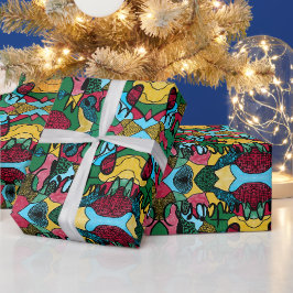GOD JUL NEUROGRAFISK OCH SVART LINJE PRESENTPAPPER