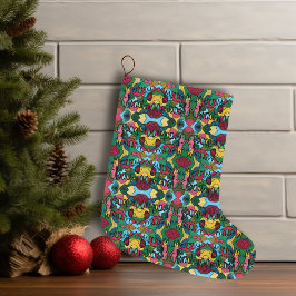 GOD JUL NEUROGRAFISK OCH SVART LINJE STOR JULSTRUMPA