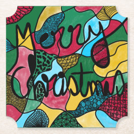 GOD JUL NEUROGRAFISK OCH SVART LINJE UNDERLÄGG PAPPER