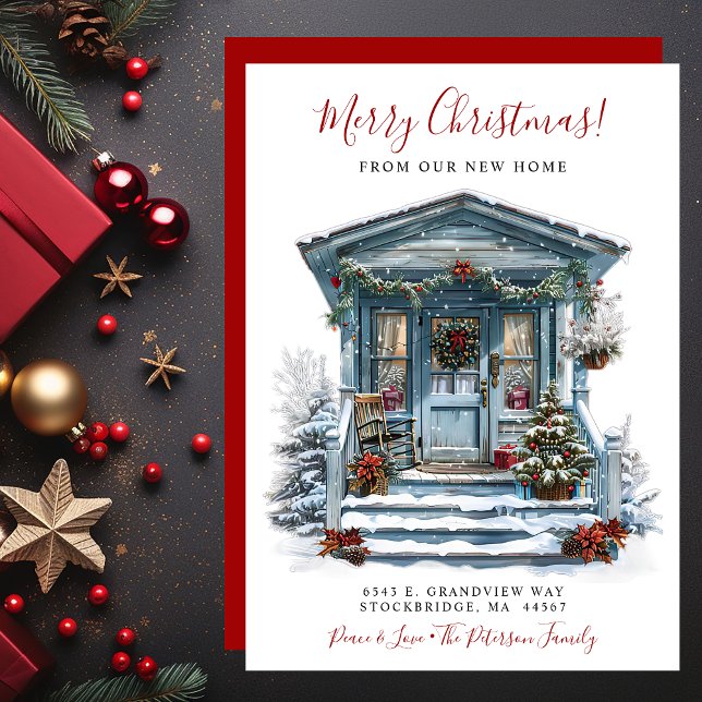 God jul New Home Front Flytta Meddelande (Skapare uppladdad)