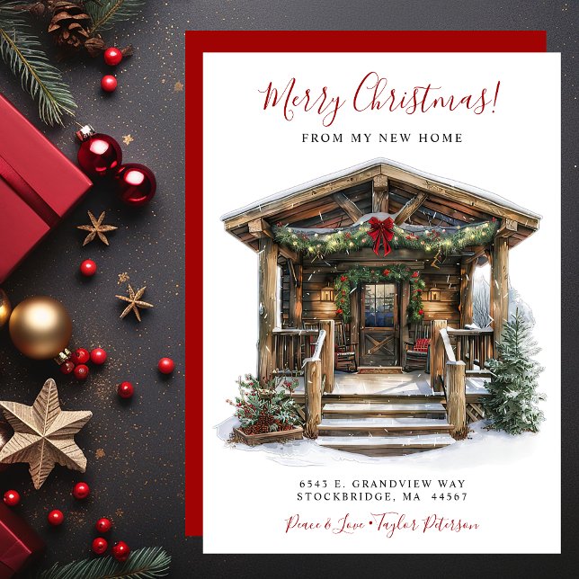 God jul New Home Front Flytta Meddelande (Skapare uppladdad)