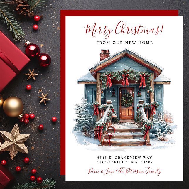 God jul New Home Front Flytta Meddelande (Skapare uppladdad)