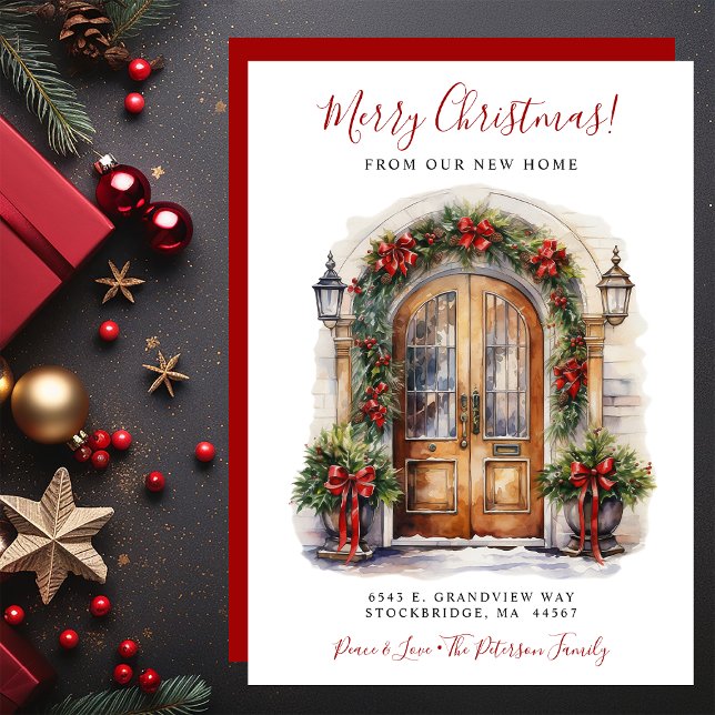 God jul New Home Front Flytta Meddelande (Skapare uppladdad)