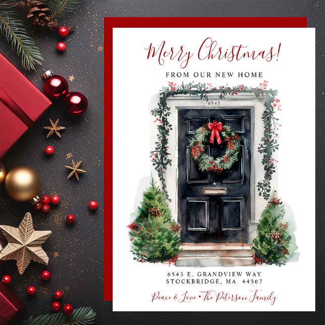 God jul New Home Front Flytta Meddelande (Skapare uppladdad)