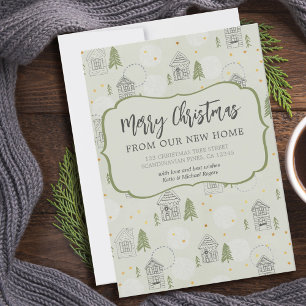 God jul New Home Nordic Village Flytta Meddelande