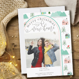 God jul New Home Photo Mountain House Meddelande