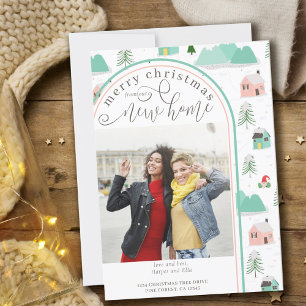 God jul New Home Photo Mountain House Meddelande