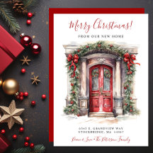 God jul New Home Red Door Flytta