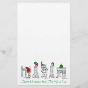 God jul New York City Helgdag Landmarks NY Brevpapper