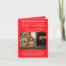 God jul Newspaper Family Photo