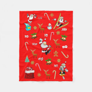 God jul Nice Naughty 25 december jul Fleecefilt