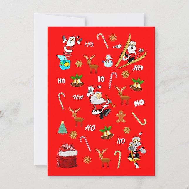 God jul Nice Naughty 25 december jul Tack Kort (Framsida)