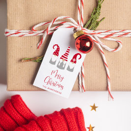 God jul Nordic Gnomes Helgdag Presentetikett