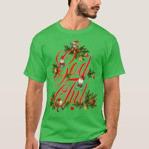 God Jul Norge Elves Julenisse T Shirt