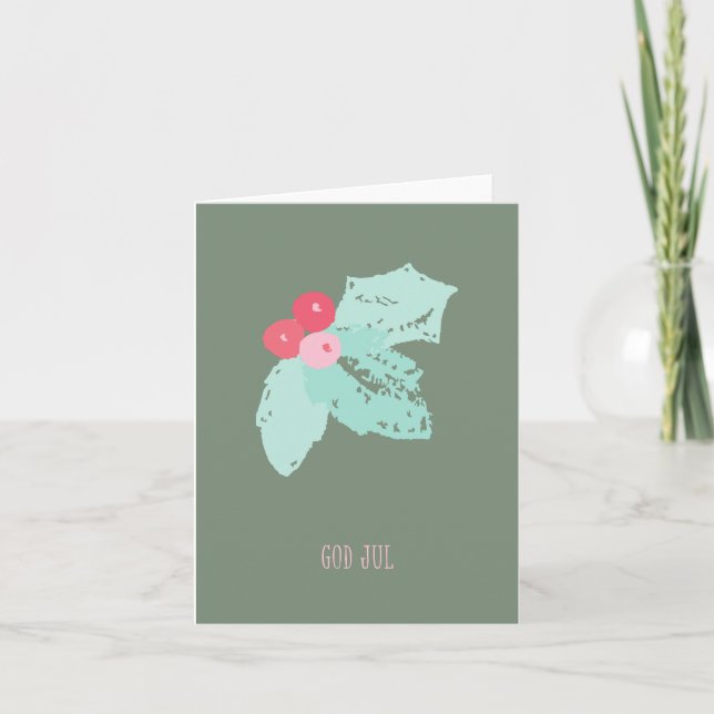 God Jul, Norsk jul Kort (Framsida)