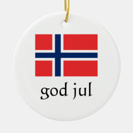 God jul norska prydnadsföremål julgransprydnad keramik