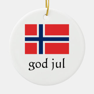 God jul norska prydnadsföremål julgransprydnad keramik