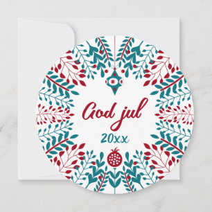God jul, Norskt julhälsning Julkort