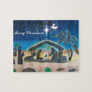god jul Ntivity Scene Puzzle Pussel