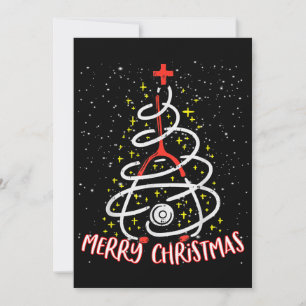 God jul Nurse Funny PICU Nurse jul Inbjudningar