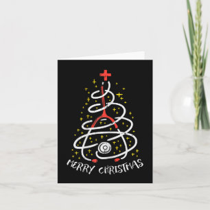 God jul Nurse Julafton SCrub Top Women Stethos Kort