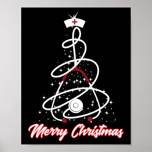 God jul Nurse Shirt Yuletide Practisters Poster (Framsidan)