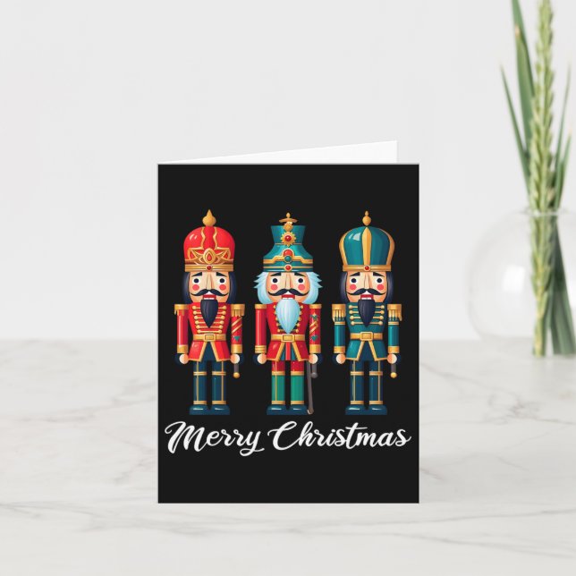 God jul Nutcracker Ballet Festive Julafton Manar Kort (Framsida)