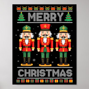 God jul Nutcracker Ballet Festive Julafton Manar Poster