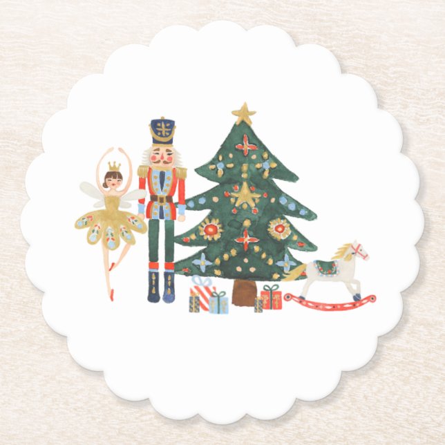 God jul Nutcracker Ballet Underlägg Papper (Framsida)