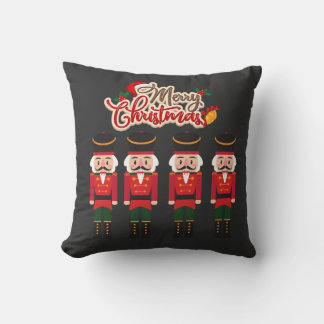 God jul Nutcracker Festive Helgdag Tee Kudde