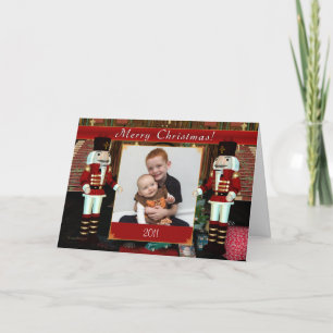 God jul Nutcracker-fotokort Helgkort