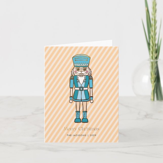 God jul Nutcracker Helgkort (Framsida)