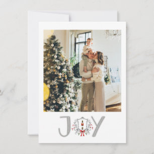 God jul Nutcracker Joy Photo Helgdag Julkort