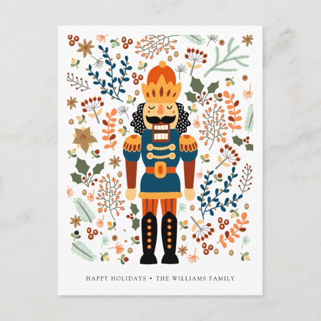 GOD JUL NUTCRACKER | Lägg till foto Vykort (Framsida)